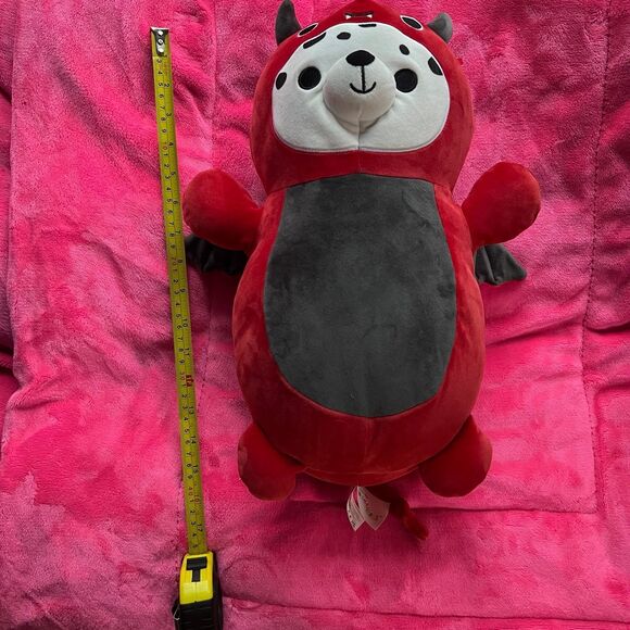 Squishmallow Hugmee Dustin the Dalmatian Devil Costume Plush Halloween  16” - Picture 3 of 4